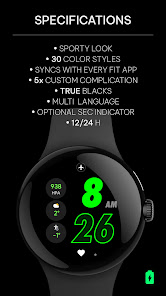 Captura 2 Awf RUN PRO: Watch face android