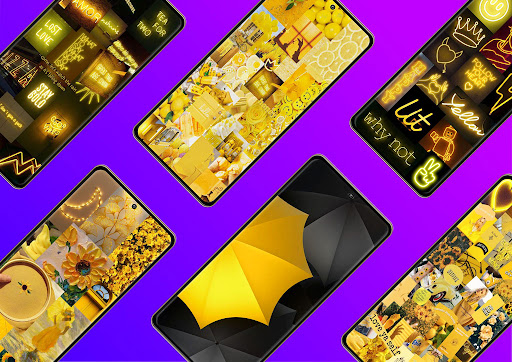 Aesthetic Yellow Wallpaper Screen 2