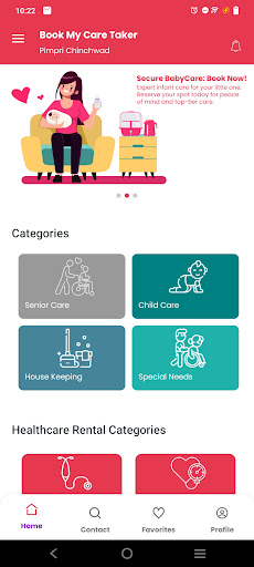 BookMyCareTaker Screen 2
