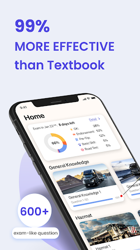 Android application CDL Prep 2024: Test Practice screenshort