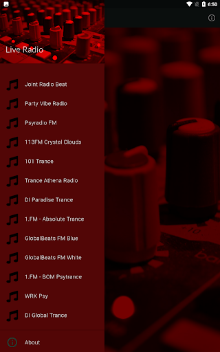 Trance Radios Live Screen 2