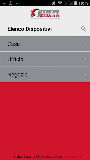 Android application Global Security Allarme screenshort