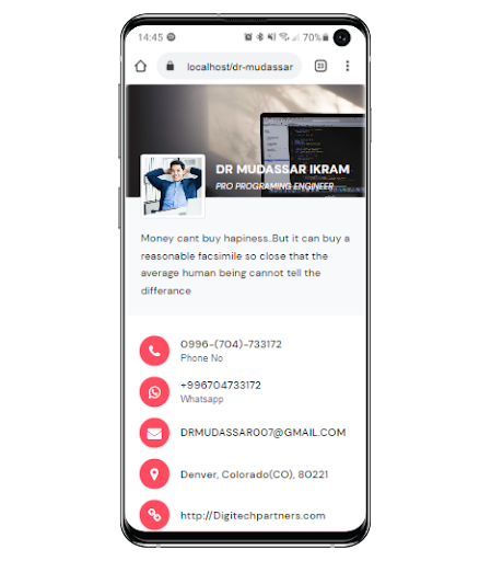 Android application BranCard: Virtual card Creater screenshort