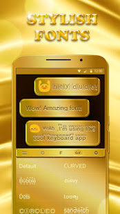 Luxury Golden Keyboard Theme for Android
