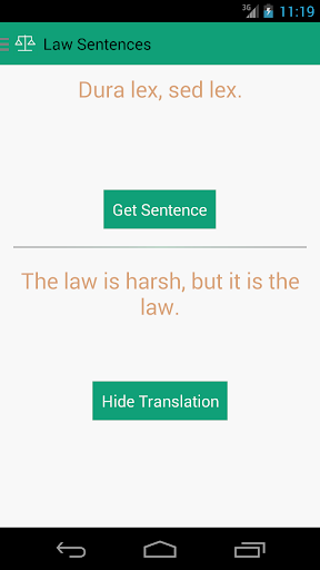 Android application Law Sentences Premium screenshort