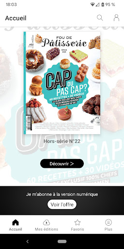 Android application Fou de Pâtisserie screenshort