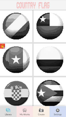 Country Flag Pixel Artのおすすめ画像2