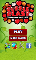 screenshot of Bubble Blast Valentine