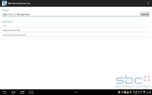 Android application SBC Micro Browser Lite screenshort