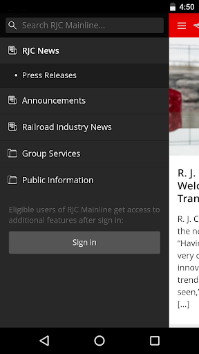R. J. Corman Mainline Screen 2