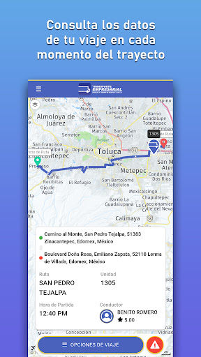 Android application Transporte Empresarial screenshort