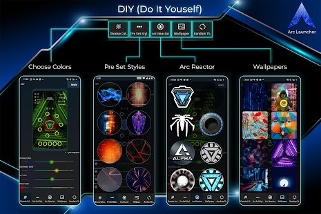 ARC Launcher® Pro Themes DIY Ekran görüntüsü