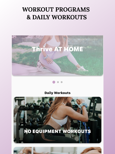 Screenshot of Thrive By Katie