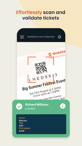 TicketSource: Ticket Scanning Screen 3