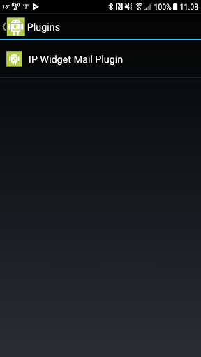 Android application IP Widget Mail Plugin screenshort