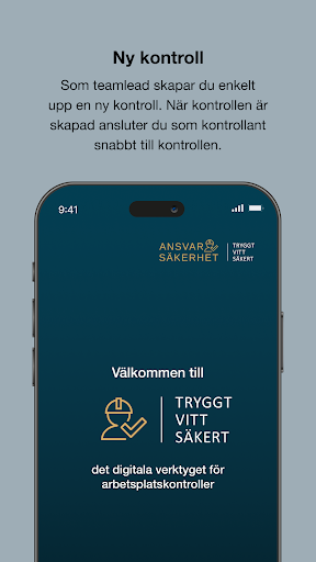 Android application Ansvar & Säkerhet screenshort