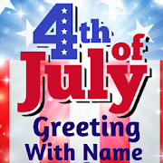 US Independence Day Cards With Name and Photo