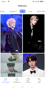 Captura de Pantalla 6 BTS Ringtone Wallpaper Video android