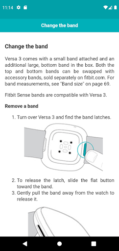 User guide for Fitbit Versa 3 Screen 2