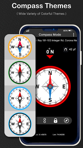 Digital Compass & Weather Map Screen 3