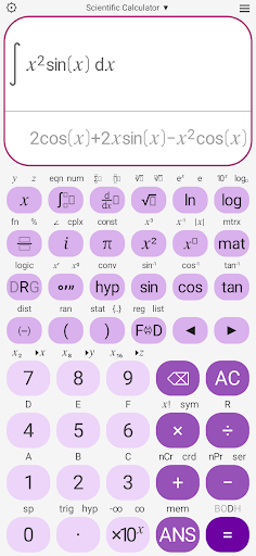 Screenshot of Scientific Calculator Pro