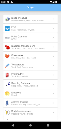 HealthTrac Remote Care Screen 3