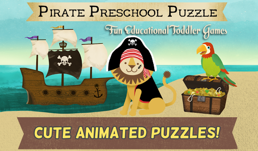 Screenshot of Pirate Preschool Puzzle Game