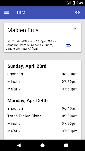 Android application BIM screenshort