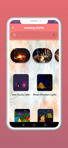 Android application Short Camping Stories screenshort