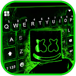 Cover Image of Download Neon Green DJ Keyboard Theme 1.0 APK