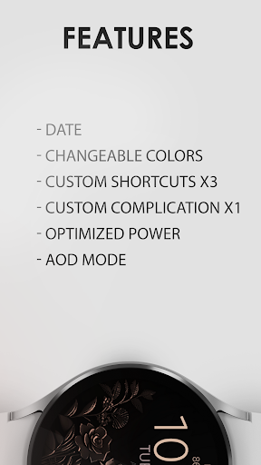 Bronze Blossom Watch Face