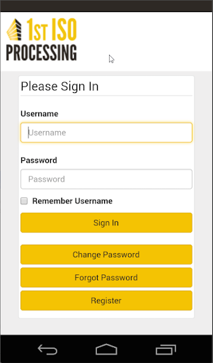 Android application 1st ISO ATM Management screenshort