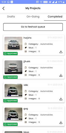 Android application Megadealer screenshort