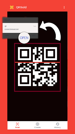 Android application QR & Barcode Scanner - GOLD screenshort
