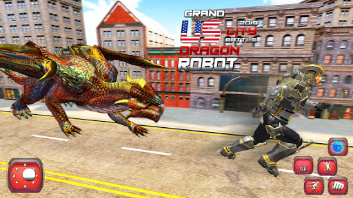 Grand Robot Transform Dragon Warrior