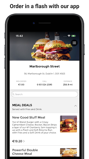 Android application 4 Friends Burger App screenshort