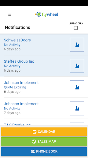 Android application Flywheel Mobile screenshort