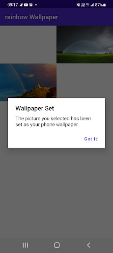 Rainbow Wallpaper Screen 2