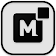 Monoic SQ Black Icon Pack: Dark, Minimalistic icon