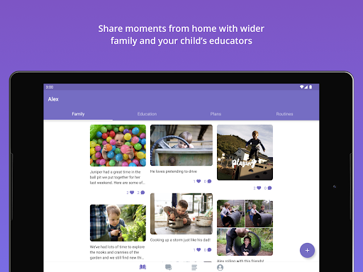 Screenshot of Storypark for Families
