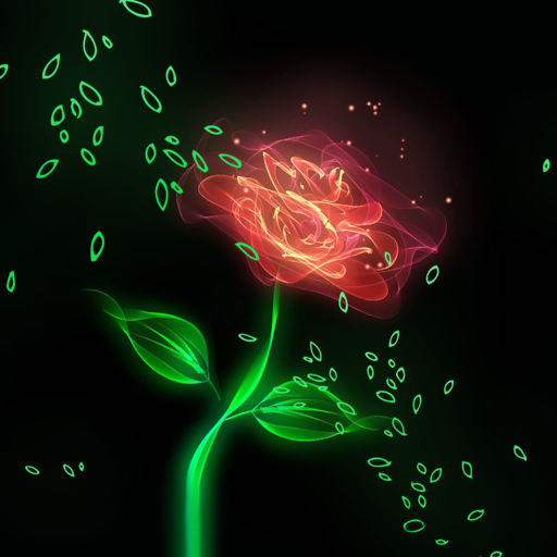 Glowing Flowers Live Wallpaper logo