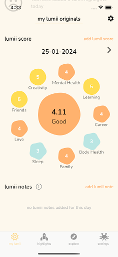 Android application lumii.io dev screenshort