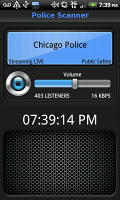 screenshot of Police Scanner