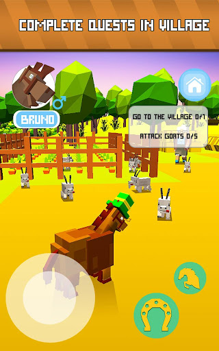 My Blocky Horse Virtual Pet - try new care game