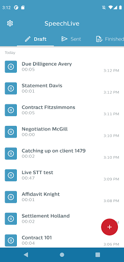 Android application Philips SpeechLive screenshort