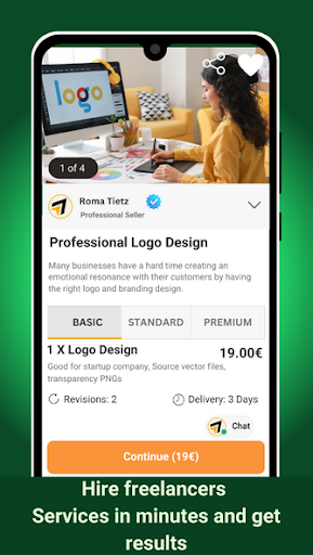 Tiejet - Freelance Services Screen 2