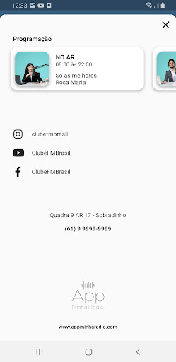 App Minha Rádio Screen 2