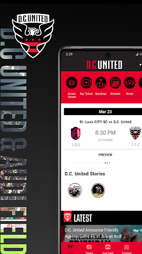 Android application D.C. United & Audi Field screenshort