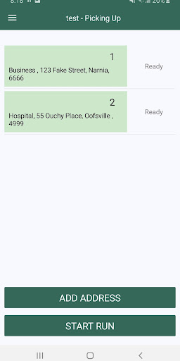 Route Planner Screen 2