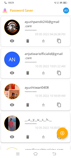 Password Saver Screen 2